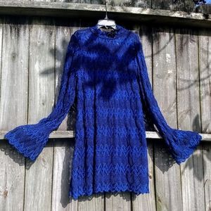Free people blue lace dress